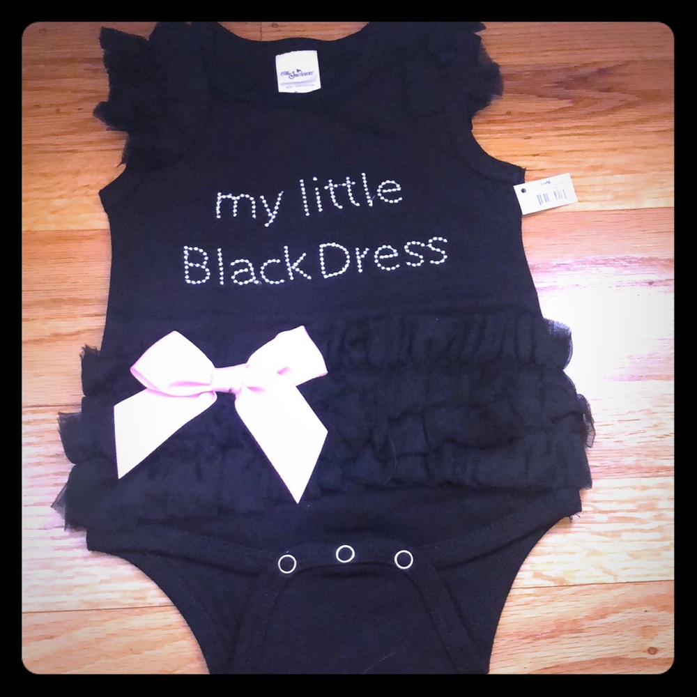 “My Little Black Dress” Onesie NWT